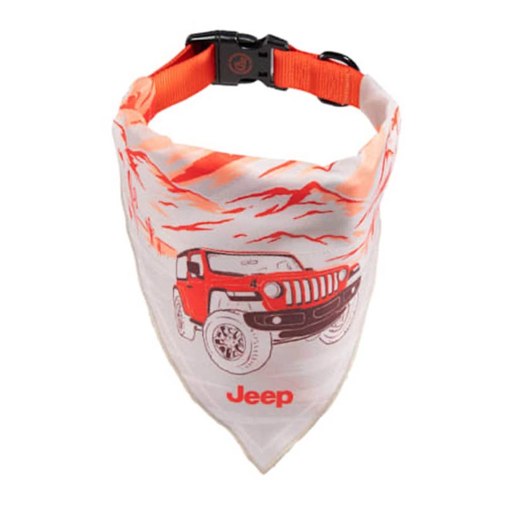 Jeep• Backroads Bandana Dog Collar, Large